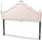 Baxton Studio Rita Light Pink Velvet Upholstered Full Size Headboard 155-9332 - alternate 7